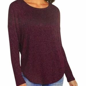 Buffalo David Bitton - Longsleeve Burgundy Ribbed Knit Pullover XXL